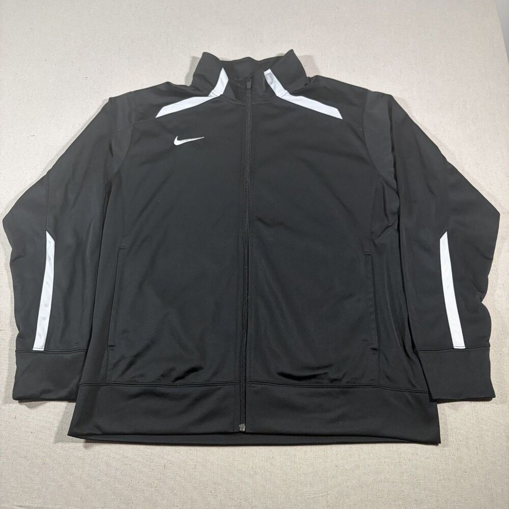 Nike Dri-FIT Academy Full Zip Track Jacket Black White 598443-012 Mens L